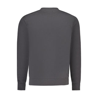 Schwarzes Baumwoll-Sweatshirt für Herren