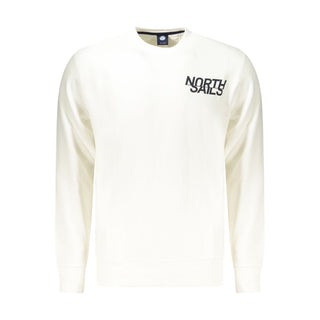 Weißes Herren-Sweatshirt aus Baumwolle