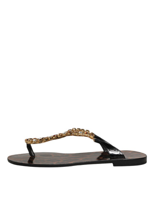 Schwarze Kristallsandalen Badeschuhe