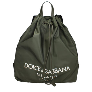Grüner Nylon-Rucksack