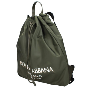 Grüner Nylon-Rucksack