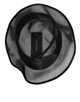 Black Silk Mesh Bucket Men Fisherman Cap Hat