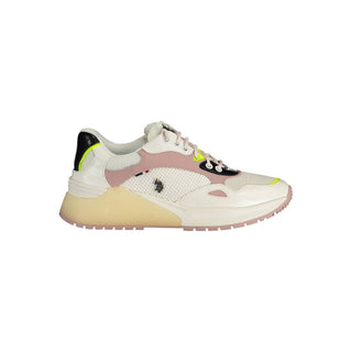 Weiße Öko-Wildleder Damen-Sneaker