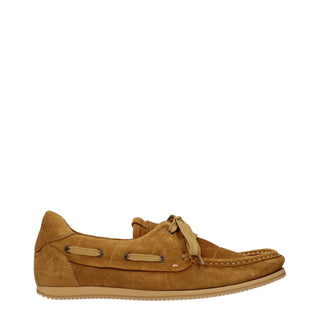 Mocasines marrones de cuero sin cordones