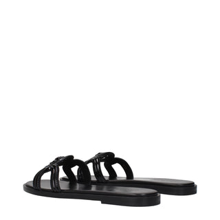 Zapatillas de cuero negras