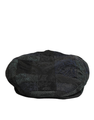 Schwarze Polyester Schiebermütze für Herren