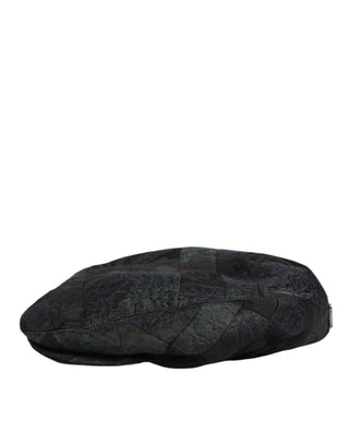 Schwarze Polyester Schiebermütze für Herren