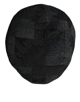 Schwarze Polyester Schiebermütze für Herren