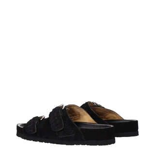 Zapatillas de cuero negras