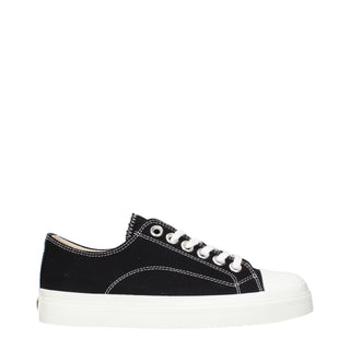 Zapatillas bajas de tela negra