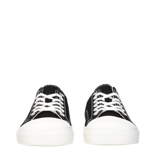 Zapatillas bajas de tela negra