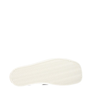 Weiße Low-Top-Sneaker aus Stoff