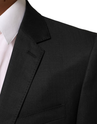 Schwarzer einreihiger Herrenmantel MARTINI Blazer