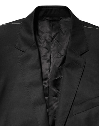Schwarzer einreihiger Herrenmantel MARTINI Blazer