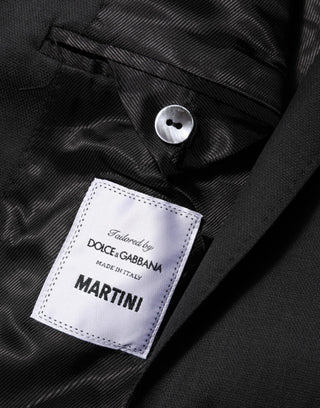Schwarzer einreihiger Herrenmantel MARTINI Blazer