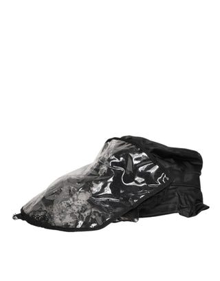 Schwarzer PVC-Breitrand-Herren-Anglerhut