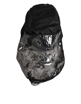 Schwarzer PVC-Breitrand-Herren-Anglerhut