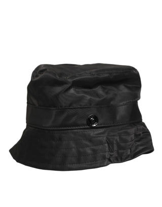 Schwarzer PVC-Breitrand-Herren-Anglerhut