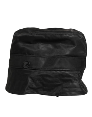 Schwarzer PVC-Breitrand-Herren-Anglerhut