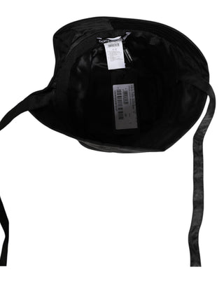 Schwarzer PVC-Breitrand-Herren-Anglerhut