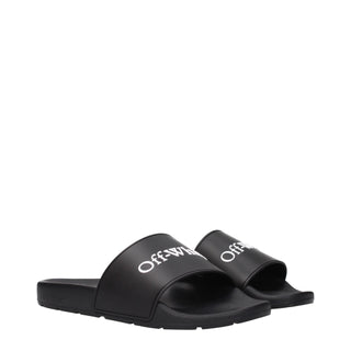Schwarze Baumwollpantoffeln