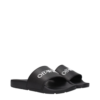 Schwarze Baumwollpantoffeln