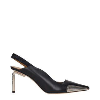 Schwarze Lackleder-High-Heel-Pumps