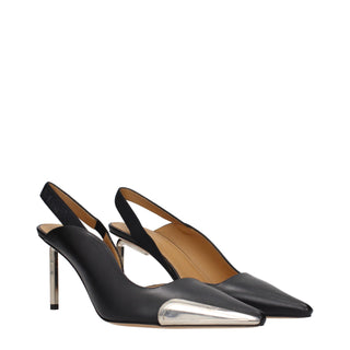 Schwarze Lackleder-High-Heel-Pumps