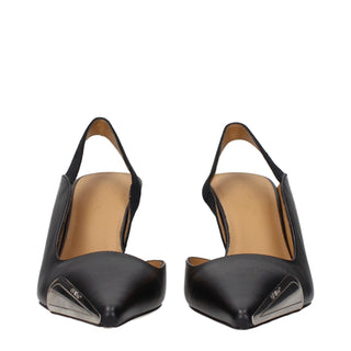 Schwarze Lackleder-High-Heel-Pumps