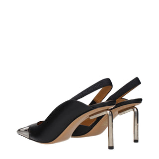 Schwarze Lackleder-High-Heel-Pumps