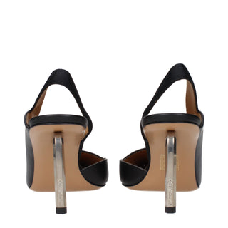 Schwarze Lackleder-High-Heel-Pumps