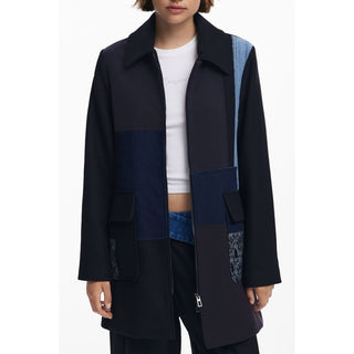 Schwarze Damenjacke aus Polyester