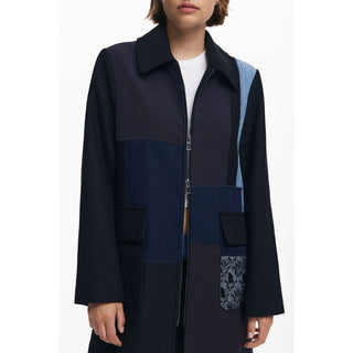 Schwarze Damenjacke aus Polyester