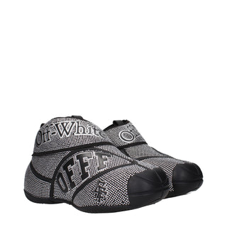 Schwarze Baumwoll-Sneakers
