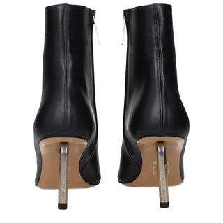 Black Leather Ankle Boots