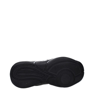 Schwarze hohe Sneaker aus Leder