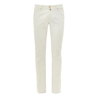 Blue Cotton Skinny Jeans