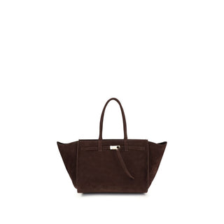 Bolso de hombro de cuero de becerro marrón Bos Taurus  