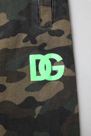 Mehrfarbige Camouflage Baumwoll-Jogginghose für Herren