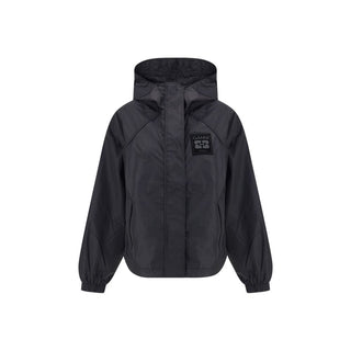 Chaqueta con caparazón de nailon negro