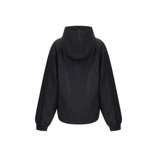 Chaqueta con caparazón de nailon negro