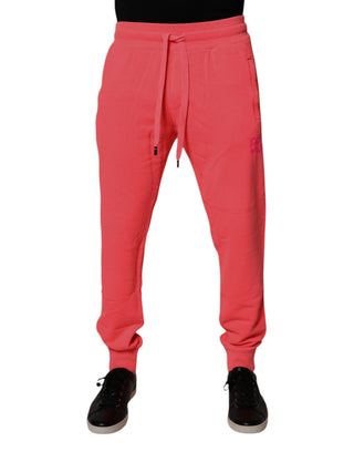 Neonrote Jogginghose aus Baumwolle für Herren