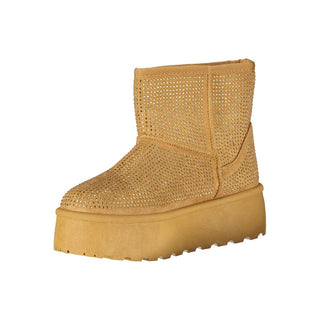Bota para mujer de poliéster marrón
