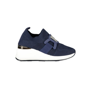 Blauer Polyester-Damen-Sneaker