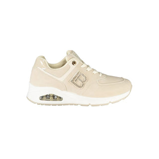 Zapatilla para mujer de poliuretano beige
