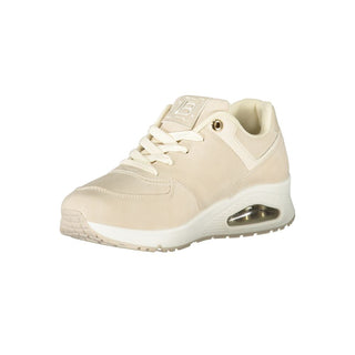 Zapatilla para mujer de poliuretano beige