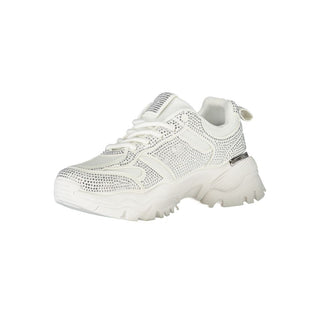 Zapatilla blanca de poliéster