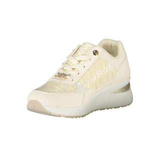 Weiße Polyurethan Damen Sneaker