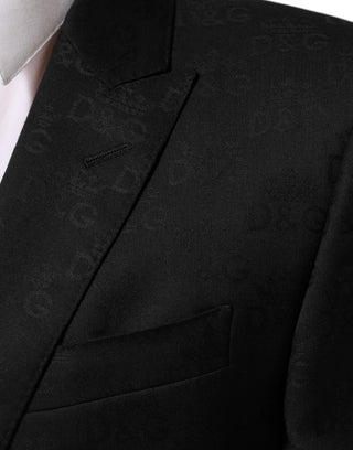 Black MARTINI 2 Buttons Suit Jacket Blazer