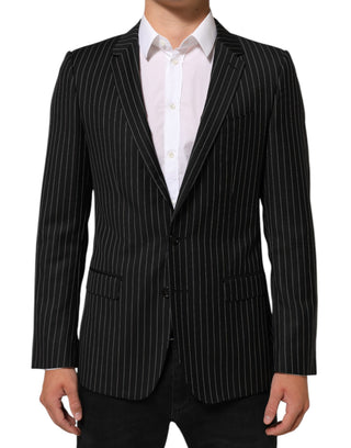 Dark Gray Stripes MARTINI 1 Button Suit Blazer